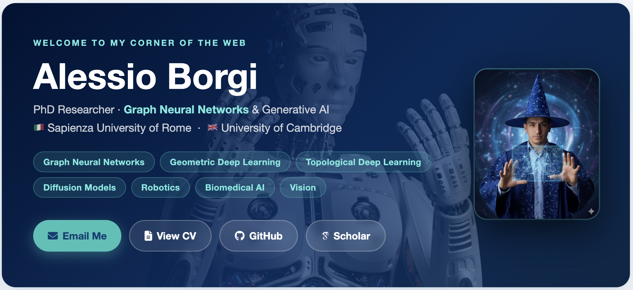 Alessio Borgi Homepage Hero Card